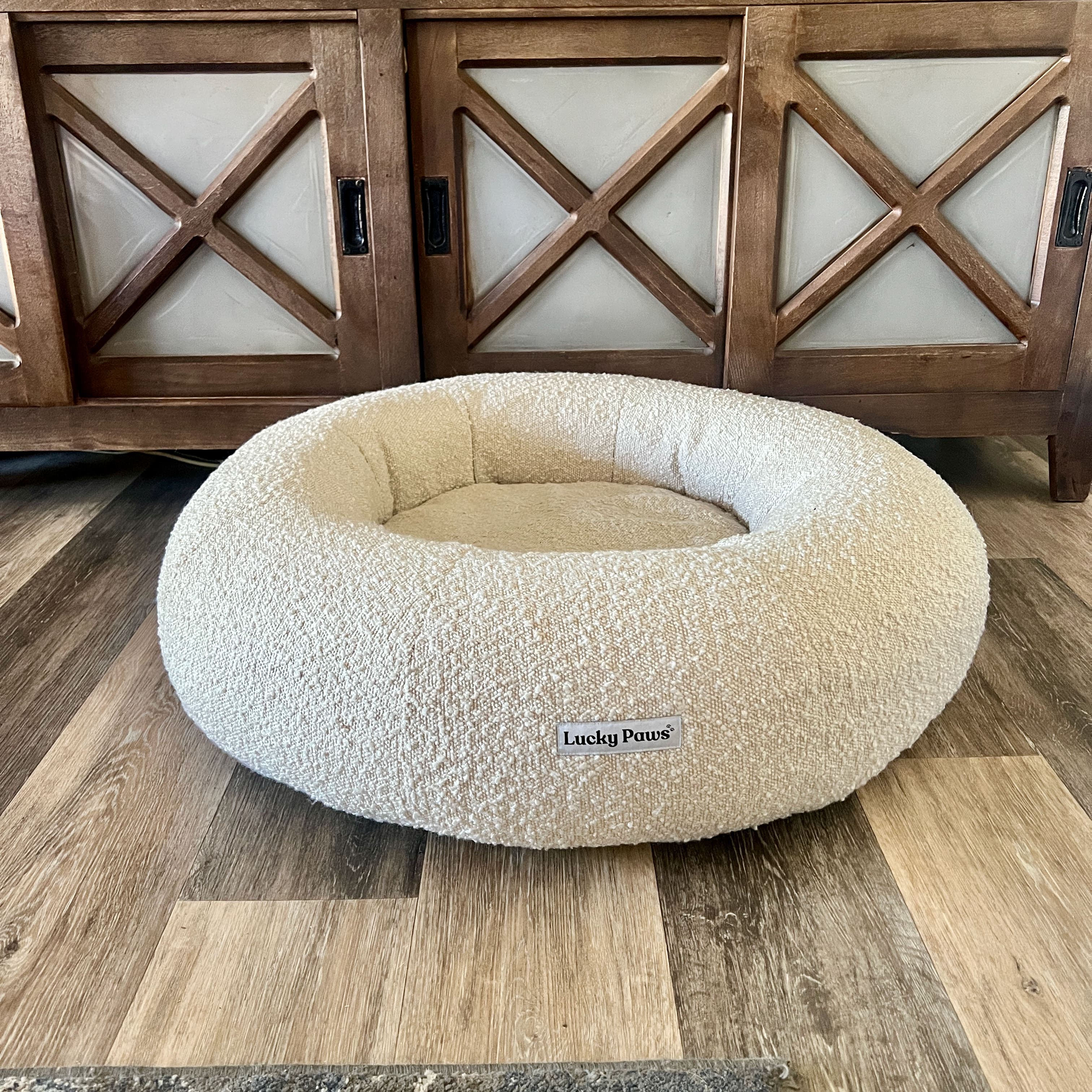 Luxury Bouclé Orthopedic Dog Bed Premium Bouclé Fabric Lucky Paws