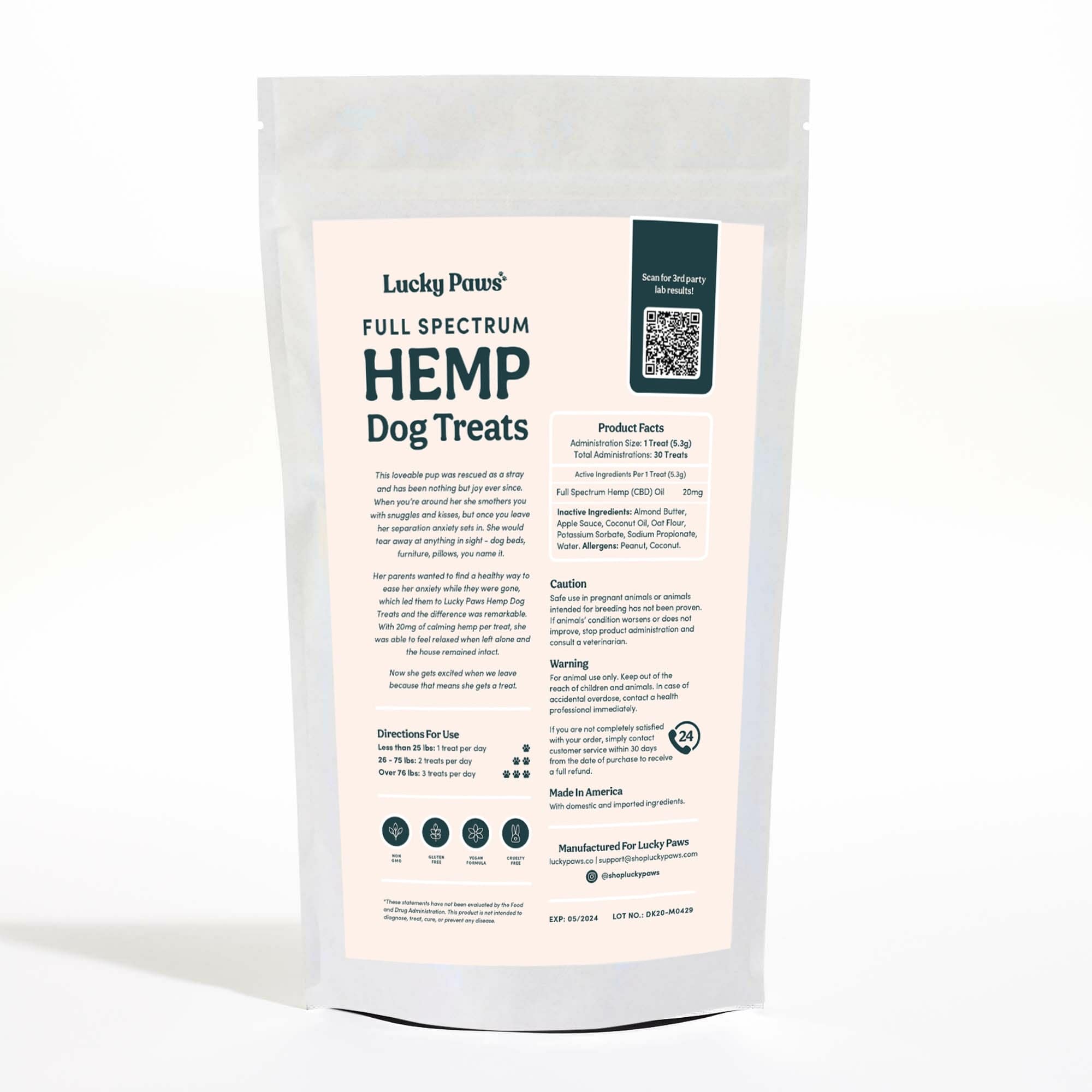 Lucky Paws - Full Spectrum Hemp Dog Treats