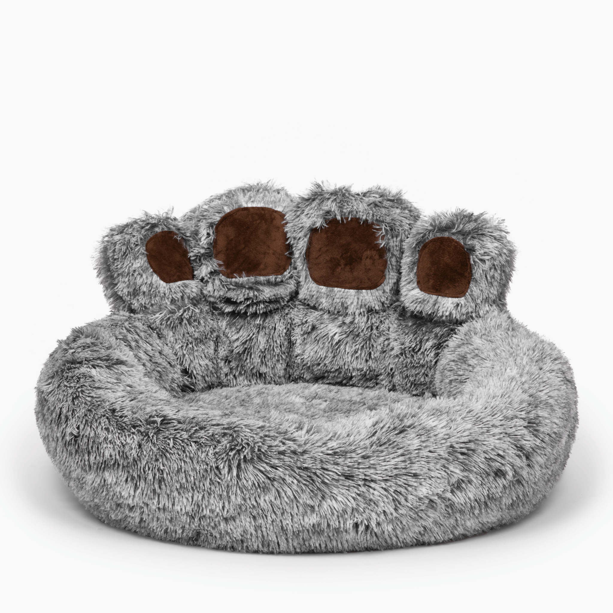 Calming Paw Dog Bed Anti-Anxiety Orthopedic Paw Bed for Dogs Comfy Fur