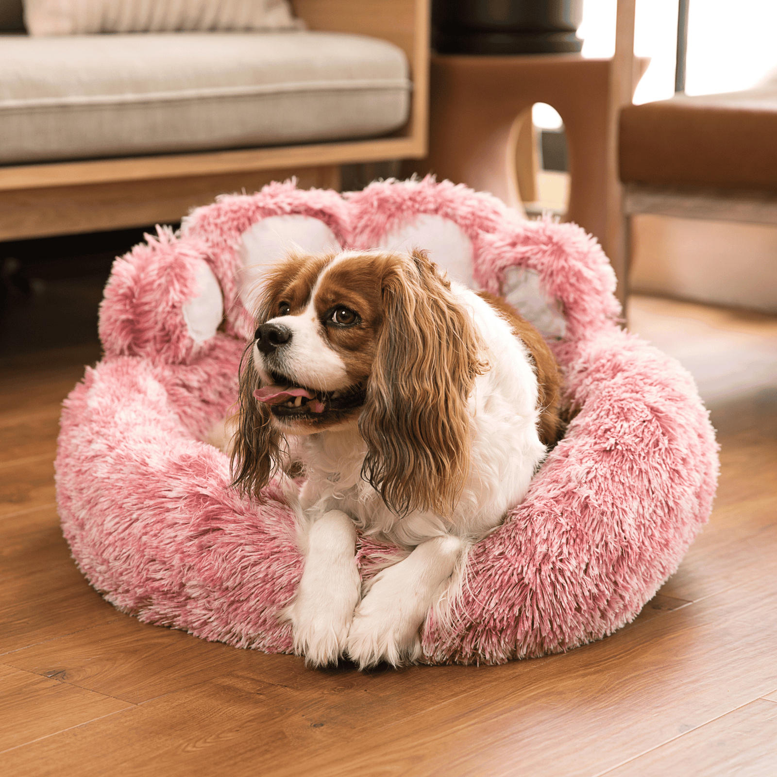 Paw Shape Washable Sleeping Dog Bed main image 1